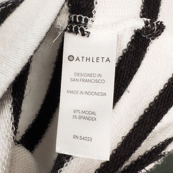 Athleta Newport Sweatshirt Dress NO POCKETS Size Small Striped Nautical Preppy - Picture 11 of 12